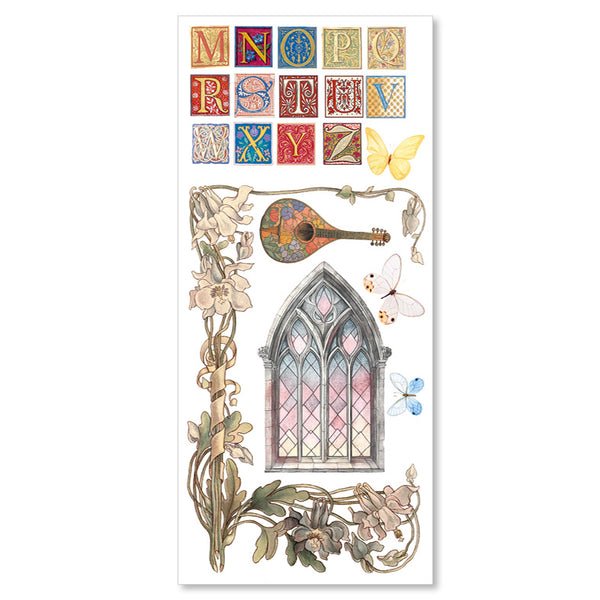 Courtly Love Transparent Art Stickers