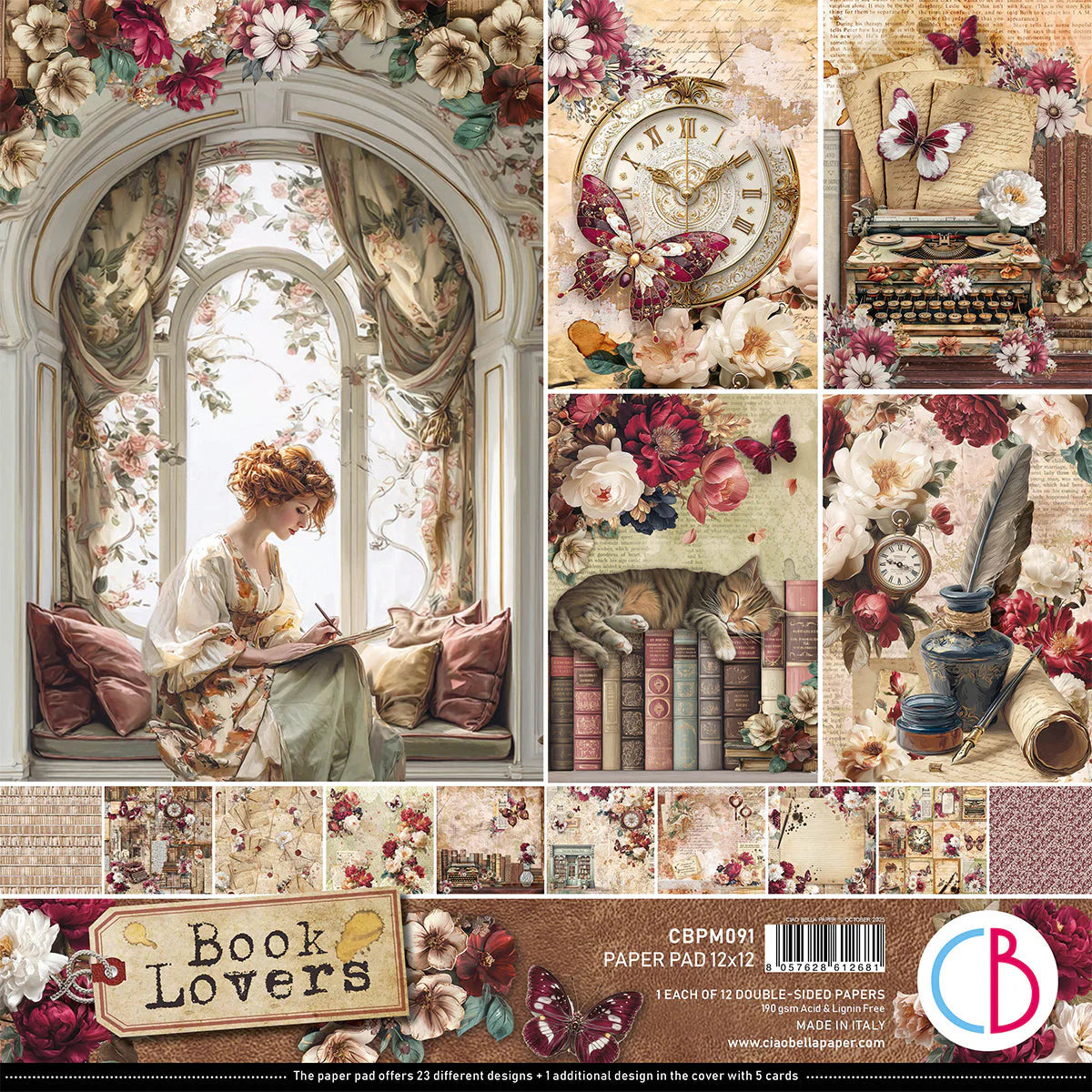 {coming soon!} Book Lovers 12x12 Paper Pad