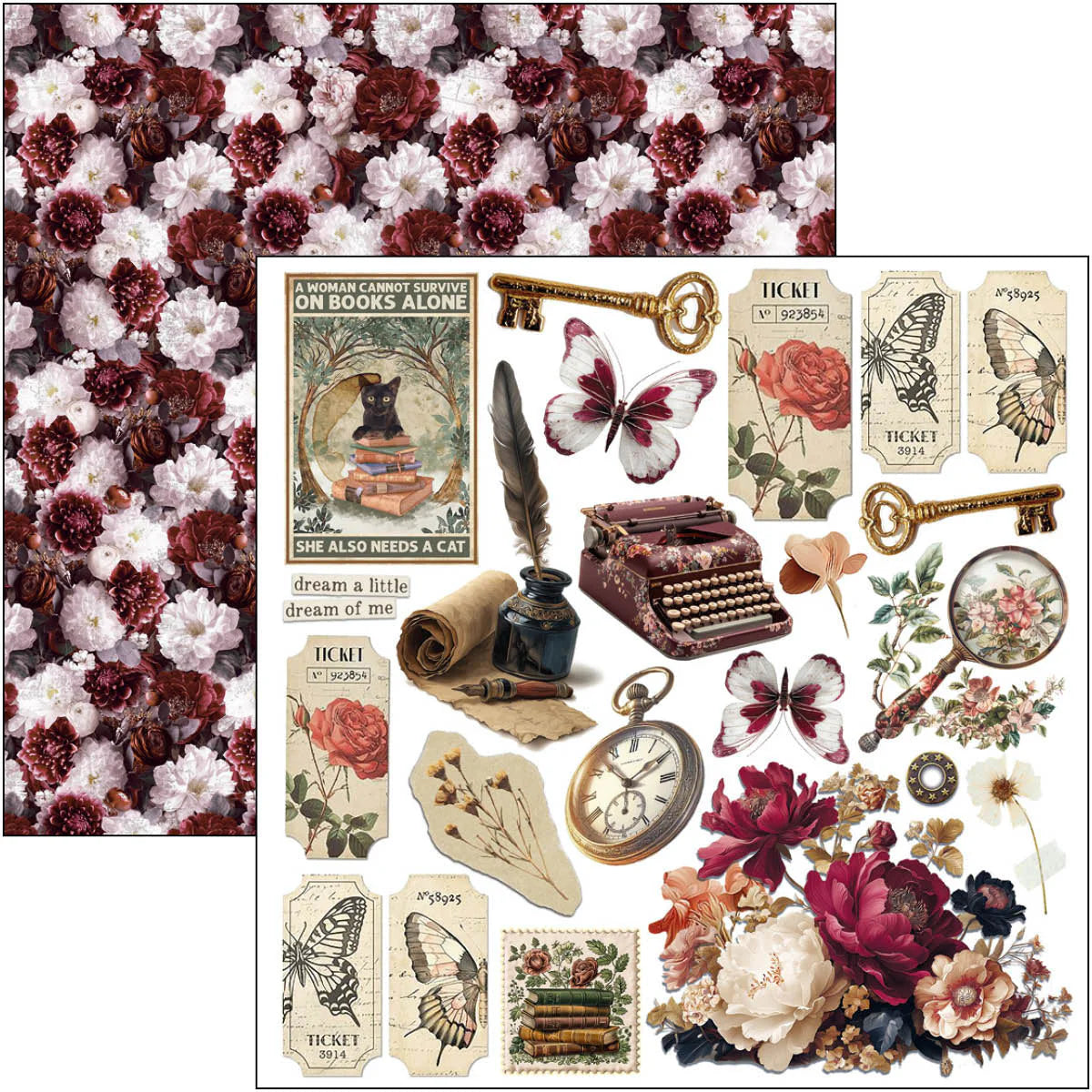 {coming soon!} Book Lovers 6x6 Fussy Cut Pad