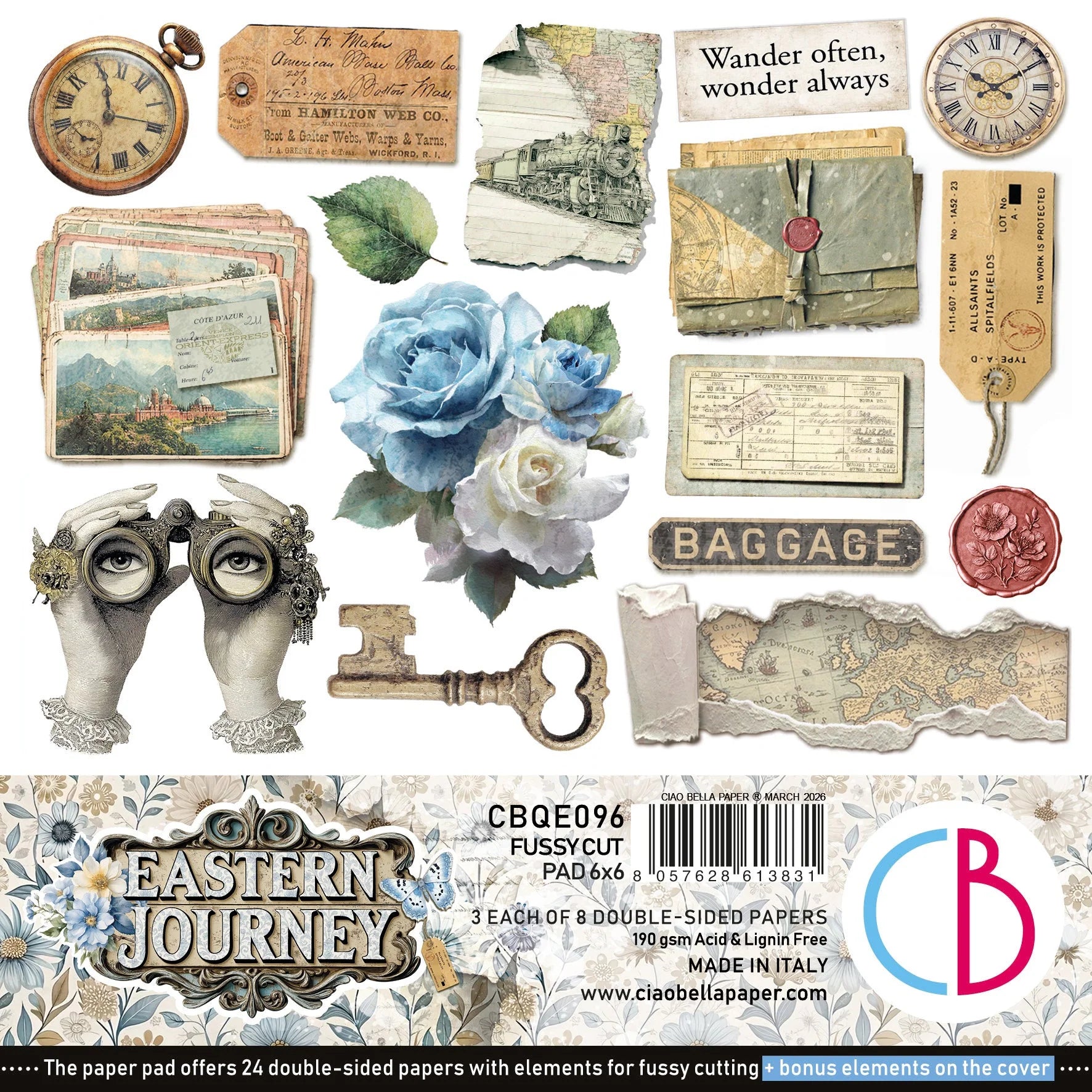Eastern Journey 6x6 Fussy Cut Pad