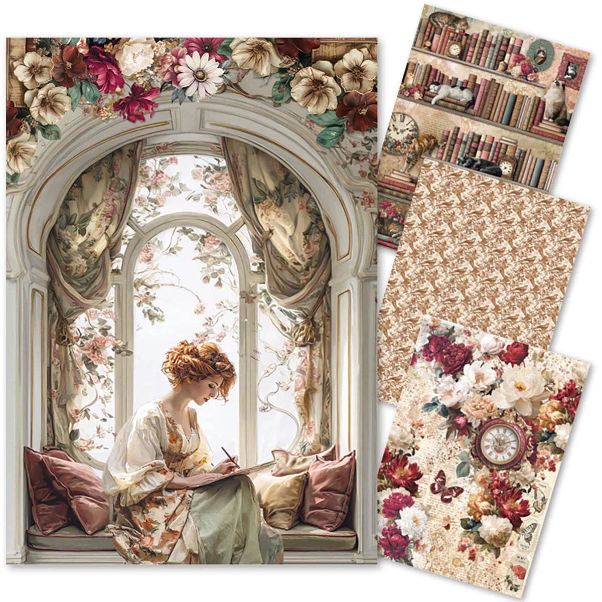 {coming soon!} Book Lovers A4 Mixed 4pk Rice Paper