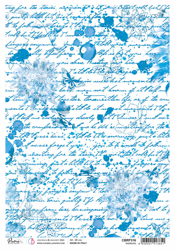 Engraved A4 Rice Paper