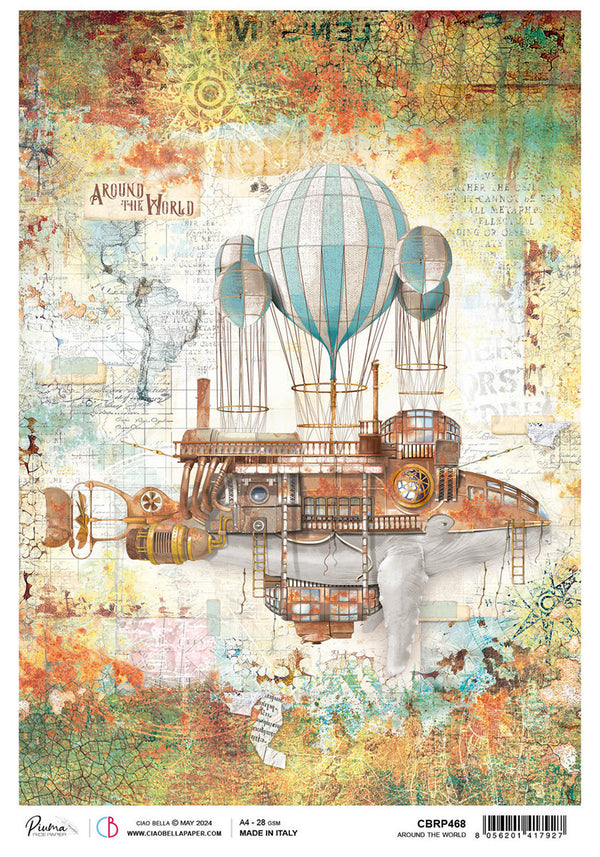 Around The World A4 Rice Paper