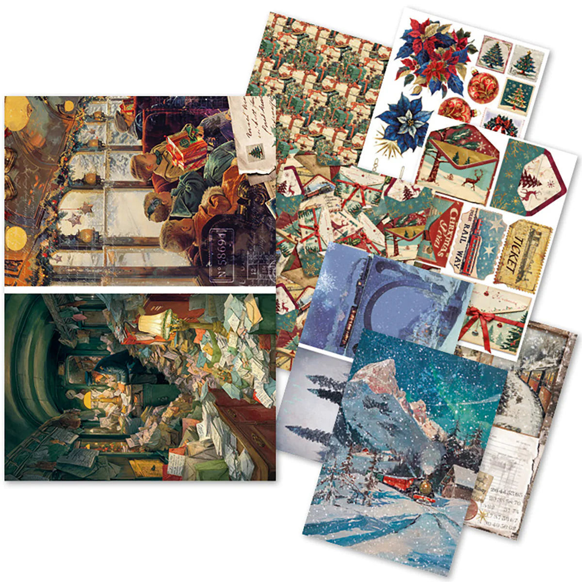 {coming soon!} Polar Railway A5 Mixed Rice Paper 8pk