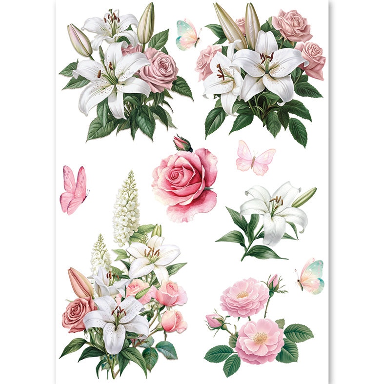 Courtly Love A5 Mixed 8pc Rice Paper