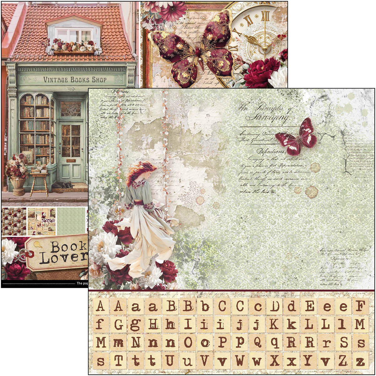 {coming soon!} Book Lovers Patterns 12x12 Paper Pad