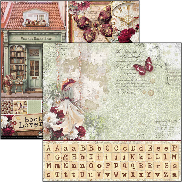{coming soon!} Book Lovers Patterns 12x12 Paper Pad
