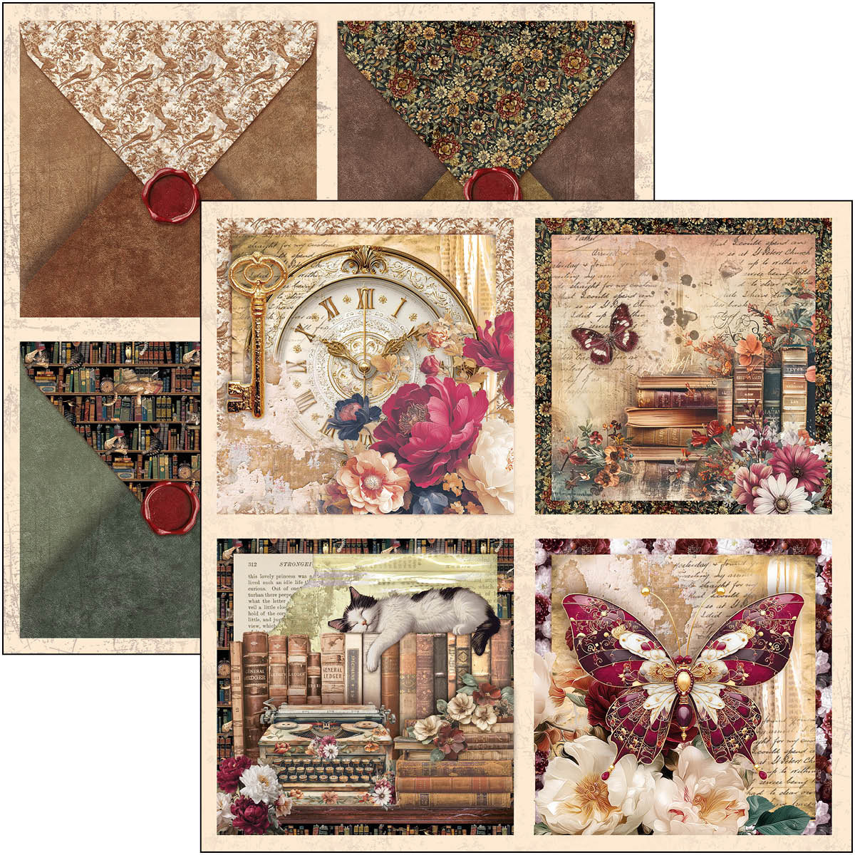 {coming soon!} Book Lovers Patterns 12x12 Paper Pad