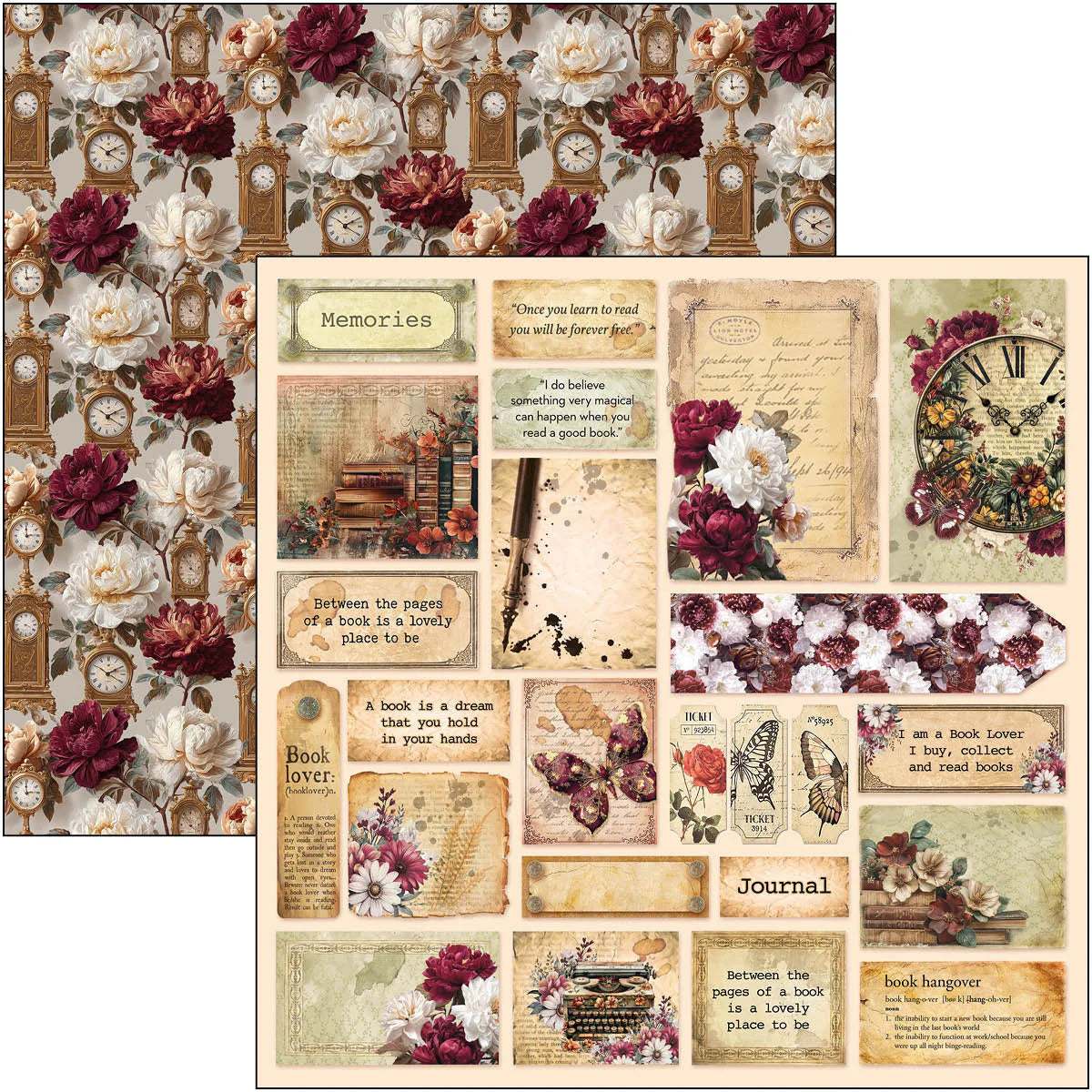{coming soon!} Book Lovers Patterns 12x12 Paper Pad