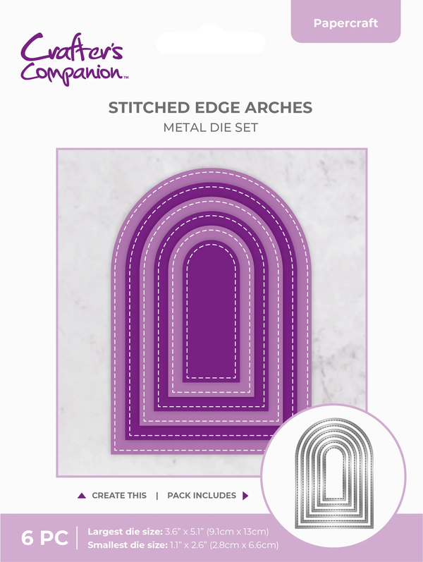 Stitched Edge Nesting Arches Die Set