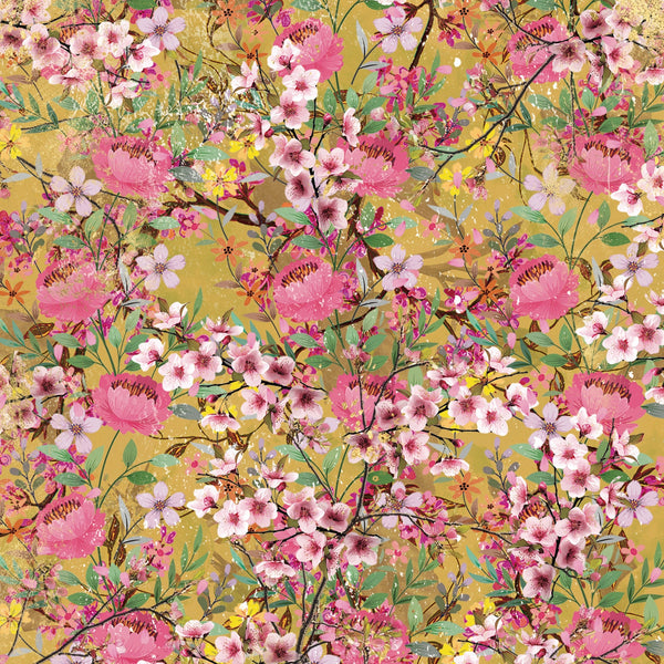 Spring Floral Print 12x12 Double-Sided Paper Pad