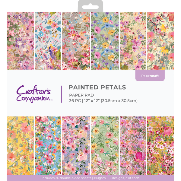 Spring Floral Print 12x12 Double-Sided Paper Pad