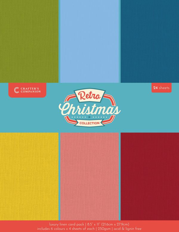 {coming soon!} Retro Christmas Collection 8.5x11 Luxury Linen Card
