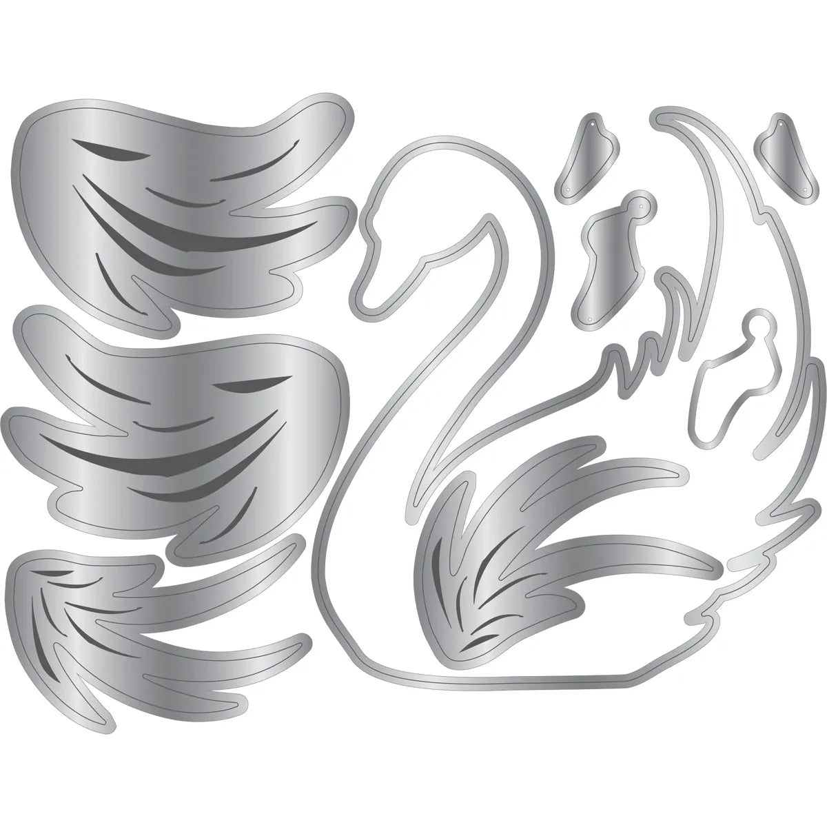 Elegant Swan Metal Die Set | Wildwood Whimsy
