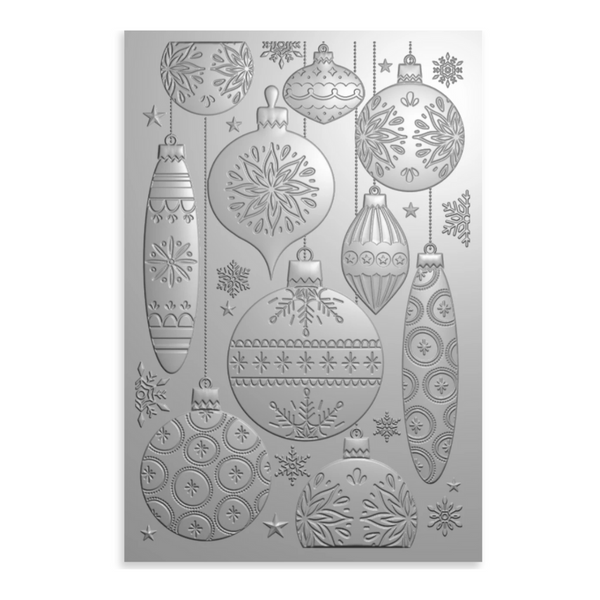 Baubles 3D Embossing Folder | Retro Christmas