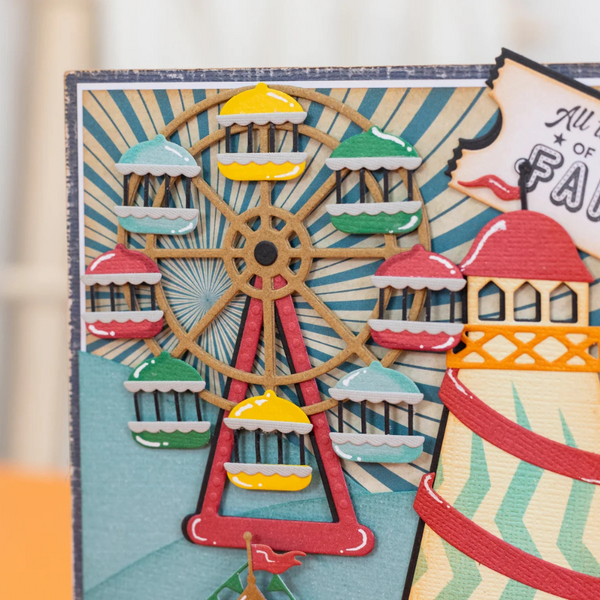 Ferris Wheel Metal Die Set | Vintage Carnival