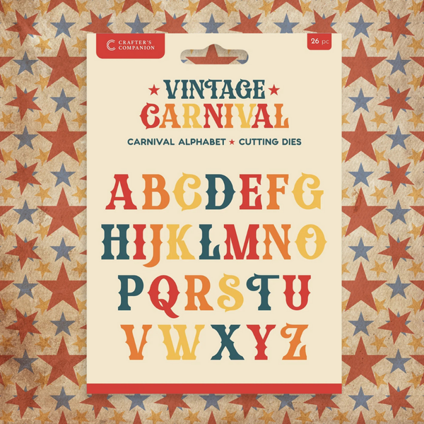 Carnival Alphabet Metal Die Set | Vintage Carnival