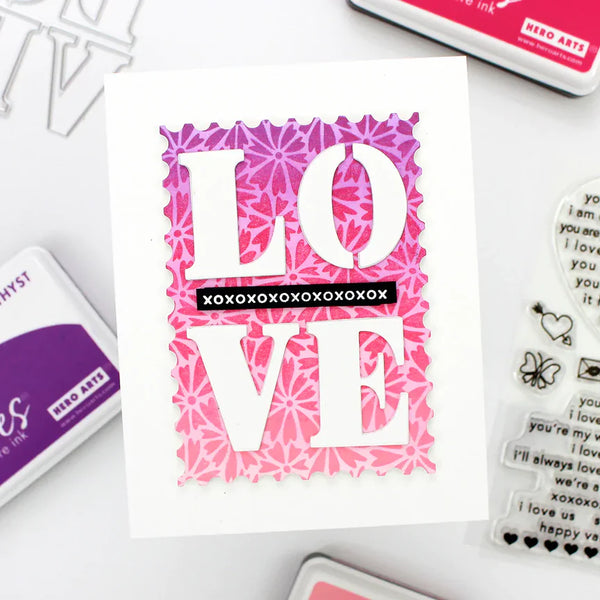 Loving Sentiment Strips Clear Stamp Set