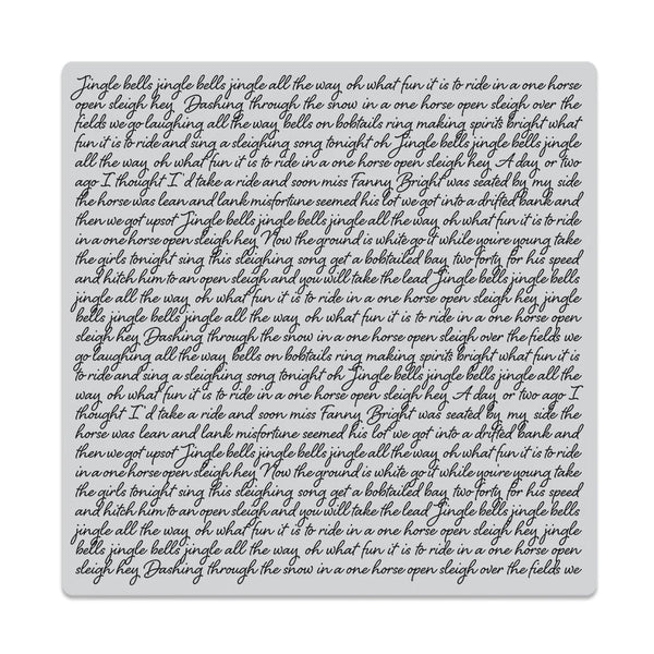 Jingle Bells Script Bold Prints Cling Stamp
