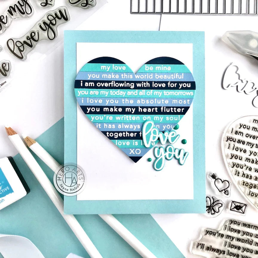 Loving Sentiment Strips Clear Stamp Set