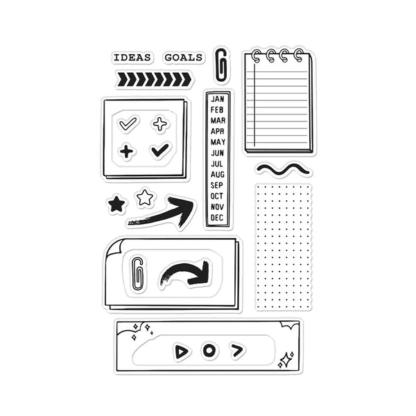 Essential Journaling Clear Stamps