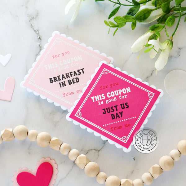 Folded Love Note Dies + Sentiments Stamps | Love Notes Bundle