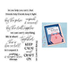 Keep Calm Sentiments Clear Stamp Set | Sheri Ballantyne