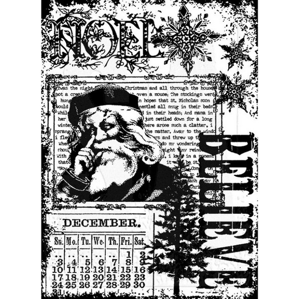Christmas Miracle Components Stamp | Tim Holtz