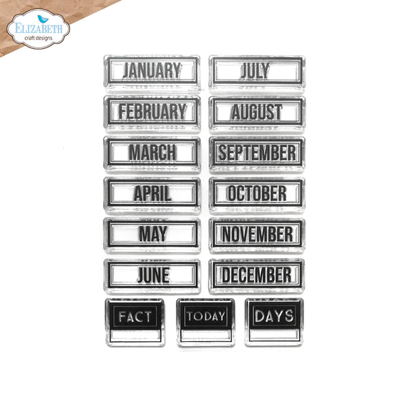 Months Clear Stamp Set