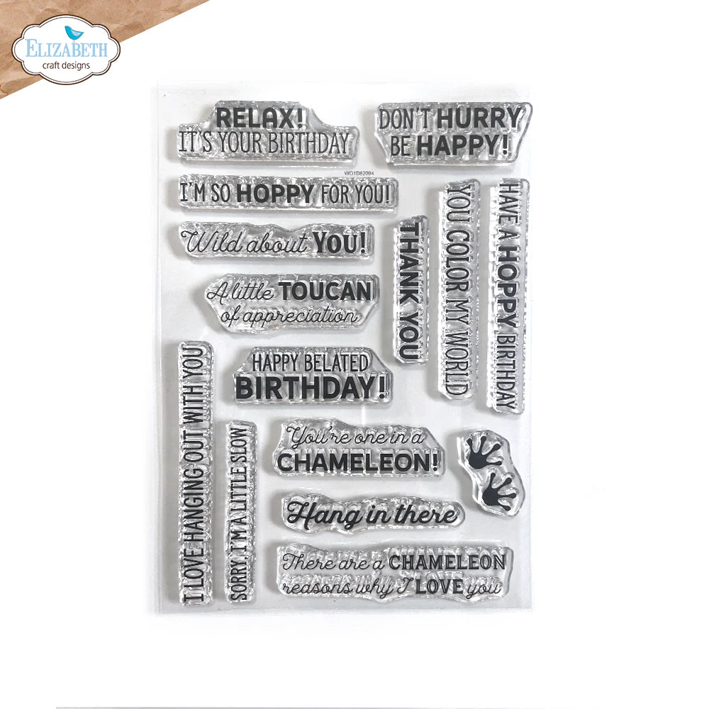 Jungle Sentiments Clear Stamp Set