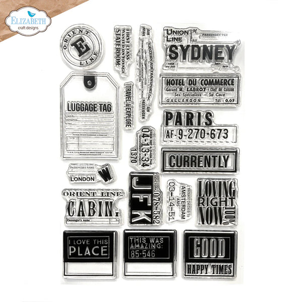 Travels from the Past Clear Stamp Set | Planner Essentials