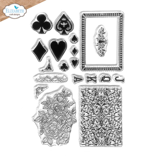 Playing Card Collage A5 Clear Stamp Set No. cs430 | Everyday Elements