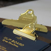 A4 Old School Clipboard with Gold Clip