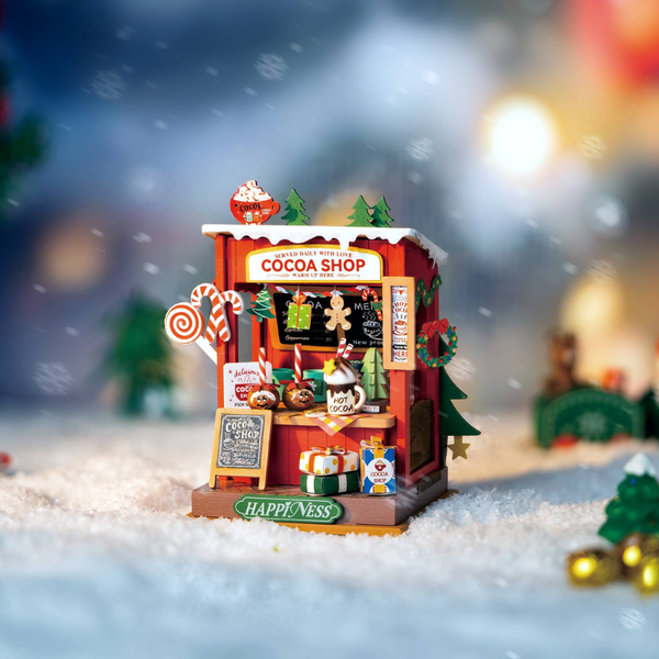 {coming soon!} Cocoa Shop Christmas Diorama Kit