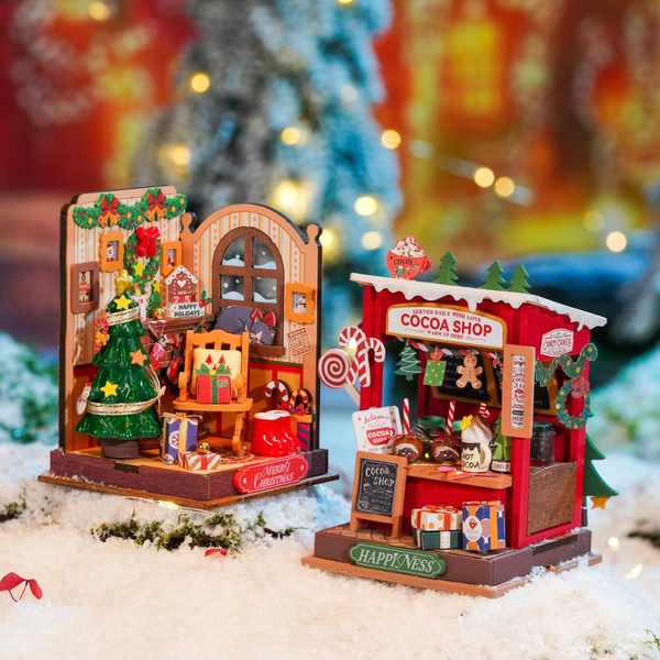 {coming soon!} Cocoa Shop Christmas Diorama Kit