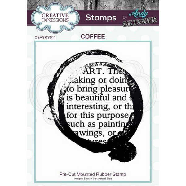 Coffee Art Rubber Stamp {Andy Skinner}
