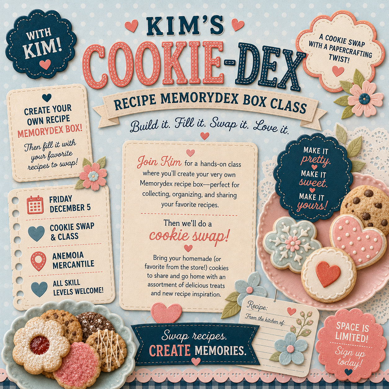 12/05: Cookie-dex | Retro Recipe Memorydex Workshop + Cookie Swap (10:30 am)
