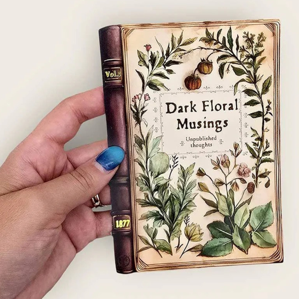 CoraCreaCrafts Dark Floral Musings Card & Sticker Set