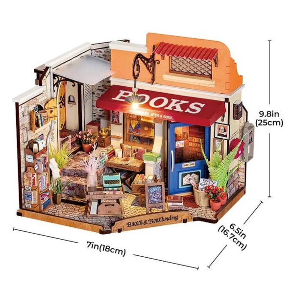 {coming soon!} Corner Bookstore Diorama Kit
