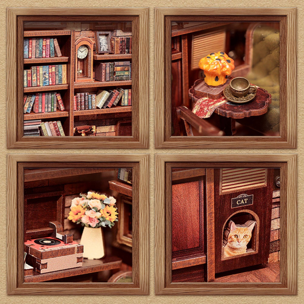 {coming soon!} Corner Coffee Shop Diorama Book Nook Kit
