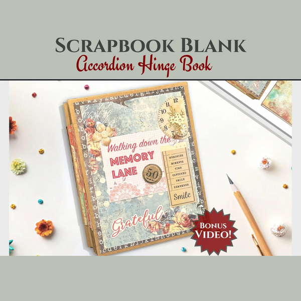 {coming soon!} Accordion Hinge Book Scrapbook Blanks | Black or Kraft