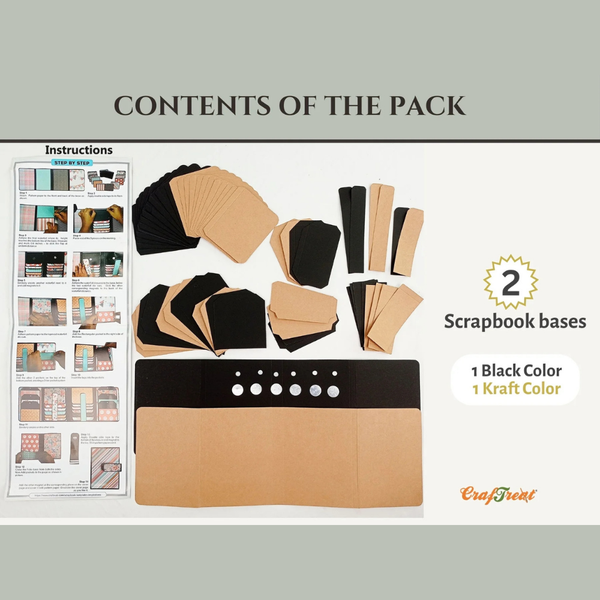 Double Folio 2pk Blanks | Black + Kraft