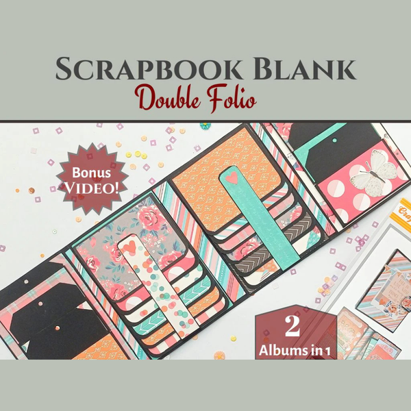Double Folio 2pk Blanks | Black + Kraft