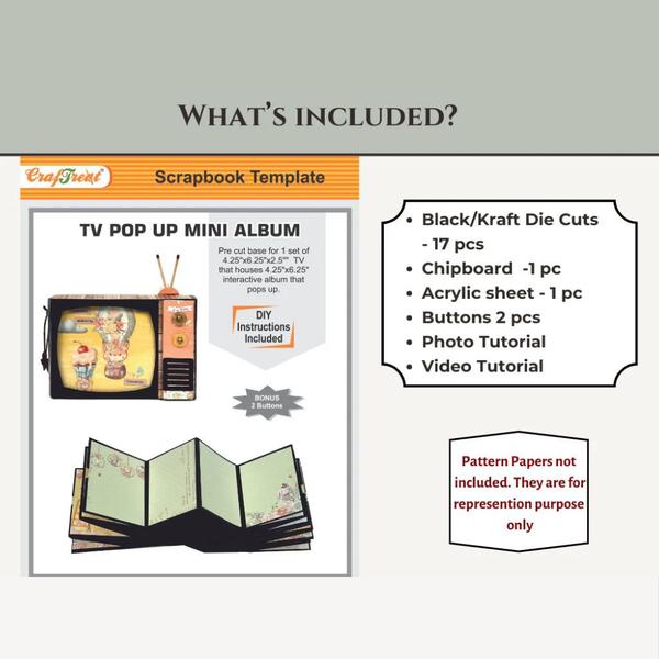 {coming soon!} TV Pop Up Mini Album Kit | Black or Kraft