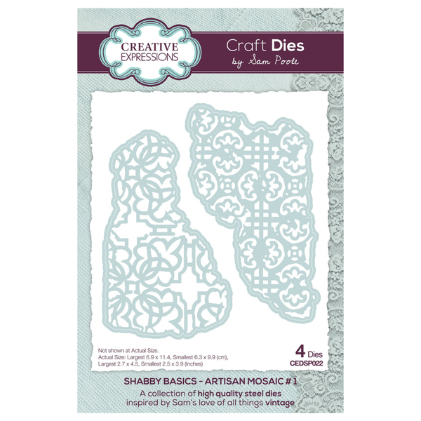 Artisan Mosaic No. 1 Shabby Basics Craft Die | Sam Poole