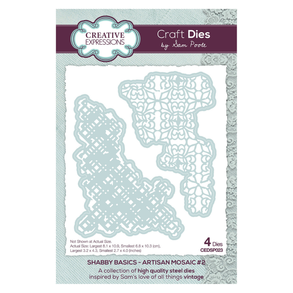 Artisan Mosaic No. 2 Shabby Basics Craft Die | Sam Poole
