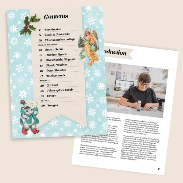 Cut Up This Book: Christmas Collage Kit