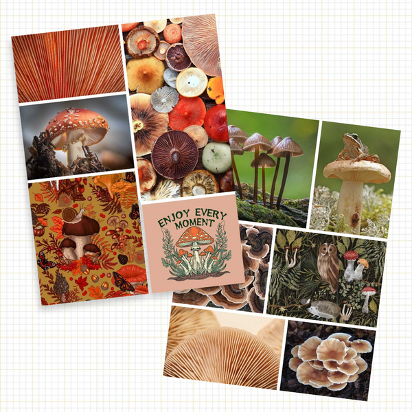 Cut & Collage: Mushrooms & Fungi Ephemera for Journaling & Collage