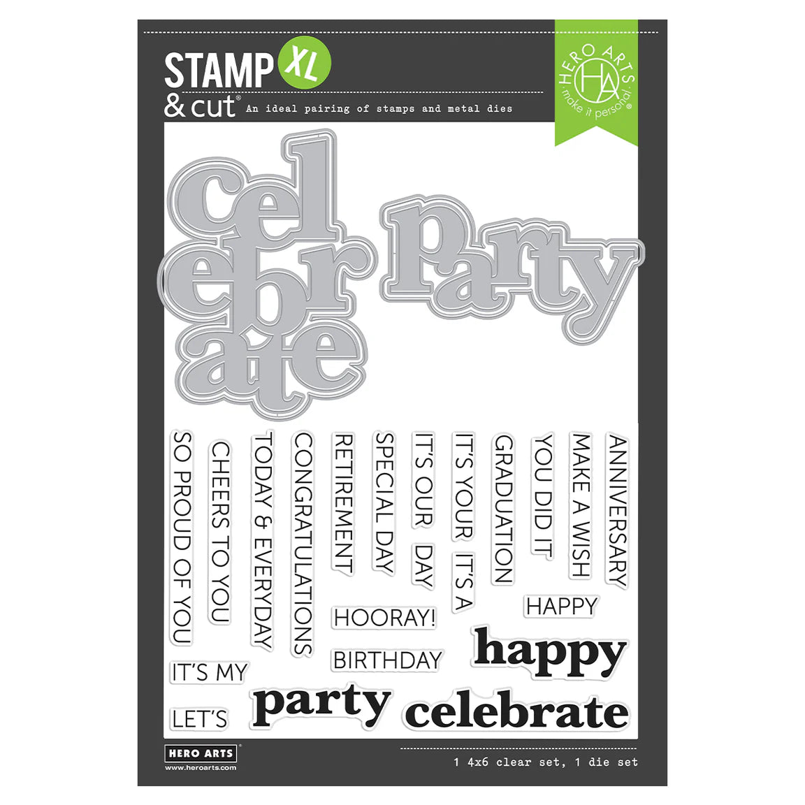 It's Our Anniversary Stamp + Cut | Let's Celebrate Collection