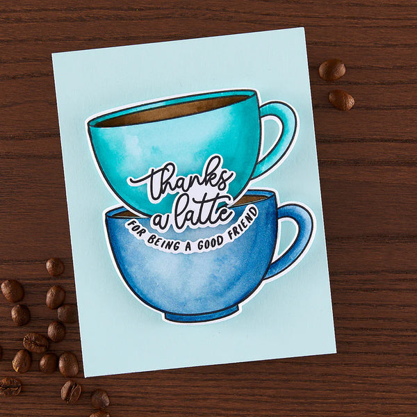 Coffee or Tea Stamp + Cut Set